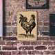 thumbnail image 1 of Plantillas De Dibujo De Pared De Pintura De Hierro Para Letrero De Pollo Chic Retro Resistente A La Intemperie Para El Hogar Likrtyny Arte Deco, 1 of 9