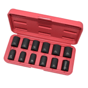 K-Tool 38100 12-pc 1/2 Drive Metric Impact Short Socket Set