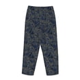 thumbnail image 5 of Naloa Golden Peonies Print Women’s Ultra-Soft Comfy Pajama Lounge Pants with Pockets & Drawstring, 5 of 8