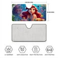 thumbnail image 4 of My Little Mermaid Ariel Princess-theme Windshield Sun Shade Front Protector Folding Car Sun Visor Blocks Uv Rays Keeps Your Vehicle Cool52in*28in(130cm*70cm), 4 of 6