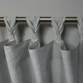 thumbnail image 5 of Exclusive Home Curtains Loha Linen Braided Tab Top Curtain Panel Pair, 54x 63, Dove Grey, 5 of 7