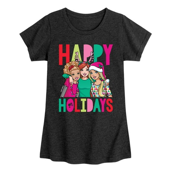 Barbie - Happy Holidays - Toddler And Youth Short Sleeve Graphic T-Shirt