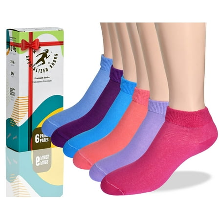 

Diabetic Socks Women Premium Cotton Low Cut Fashion Designed & Thin Size 5 - 9