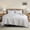 White(with Grey Edge), variant on Bed Quilt Set White Queen - Farmhouse Soft Striped Stitch Bedding Bedspread Coverlet Summer Lightweight Bed Sets 1 Quilt with 2 Pillow Shams for Home All Season (Queen, White with Grey Border)
