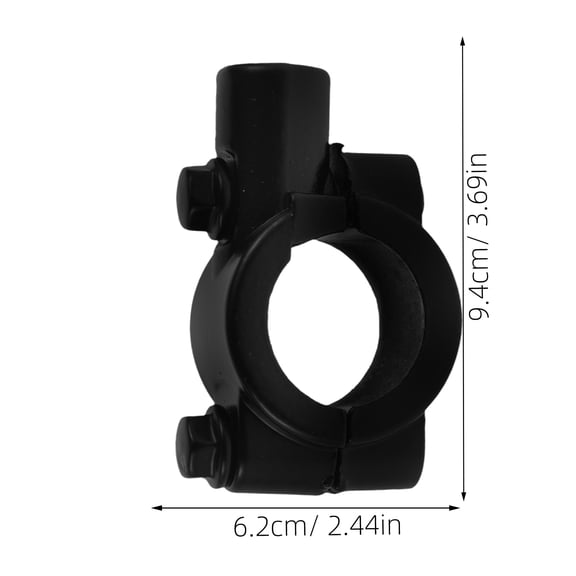 ibasenice Motorcycle Lamp Holder Bracket Handlebar Mirror Mount Iron Black 2Set for Motorcycle Riders