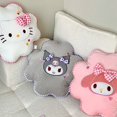 thumbnail image 5 of Sanrio-bonito cojín de flores de Hello Kitty Kuromi, almohada de dibujos animados de Anime, peluches adorables, decoración del hogar, regalos de navidad, 5 of 5