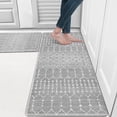 thumbnail image 2 of Kitchen Rugs Non Slip, Cushioned Kitchen Floor Mats Set of 2, Grey Anti-Fatigue Kitchen Mat Waterproof, Ergonomic Memory Foam Standing Mat for Bar,Office,Desk,Laundry, 2 of 6