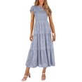 thumbnail image 1 of Vestido midi PRETTYGARDEN con estampado floral para verano 2025 para mujer, 1 of 9