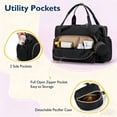 thumbnail image 3 of SPEKSEE Diaper Bag Tote, Large Capacity Travel Diaper bags, Hospital Bag for Labor Delivery, Baby Bag with Pacifier Case(Black), 3 of 6