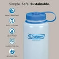 thumbnail image 2 of Nalgene Titan Wide Mouth 48oz Blue Water Bottle, 2 of 3