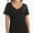 Black, variant on Women's Oversized T Shirts Tees Half Sleeve V Neck