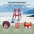 thumbnail image 4 of WestinTrends Malibu HDPE Outdoor Patio 29" Bar Stool Saddle Seat, Red, 4 of 15