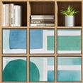 thumbnail image 7 of Set of 6 Collapsible Oxford Fabric Storage Cubes with Handles, Foldable Closet Organizer Bins for Clothes, Toys, Shelves, Home & Kitchen Blue Green Abstract, 7 of 7