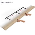 thumbnail image 5 of Floating Shelves for Wall, 48" Wood Wall Shelf Set of 2, with Invisible Brackets for Bathroom, Living Room, Bedroom, Kitchen, Nursery, 8" Deep, Oak Finish, 5 of 8