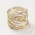 thumbnail image 3 of MKLZ Set of 6 Gold Wire Napkin Rings, Napkin Holders for Table Decor, 3 of 5