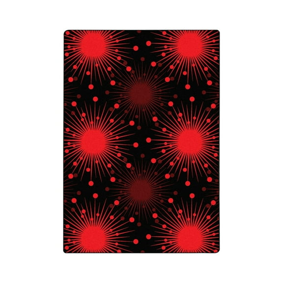 Cosmopolitan 7'8" x 10'9" Area Rug In Color Red