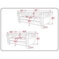 thumbnail image 4 of Rnfurnishings inc Amar2-Piece Living Room Furniture Velvet fabric Set-Gray, 4 of 6
