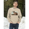 thumbnail image 2 of Brown Pelican. Sweatshirt Men -John James Audubon Designs, Male Medium, 2 of 4
