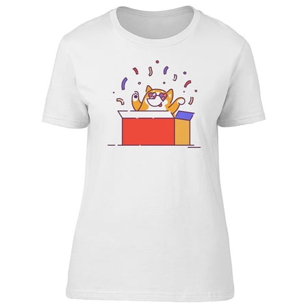 Surprise Party Dog T-Shirt Women -Image by Shutterstock Female Large