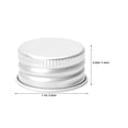thumbnail image 2 of unbranded 100Ud Tapas De Rosca Plateadas Para Frascos De Vidrio Con Sello Hermético Antidesbordes, 2 of 8