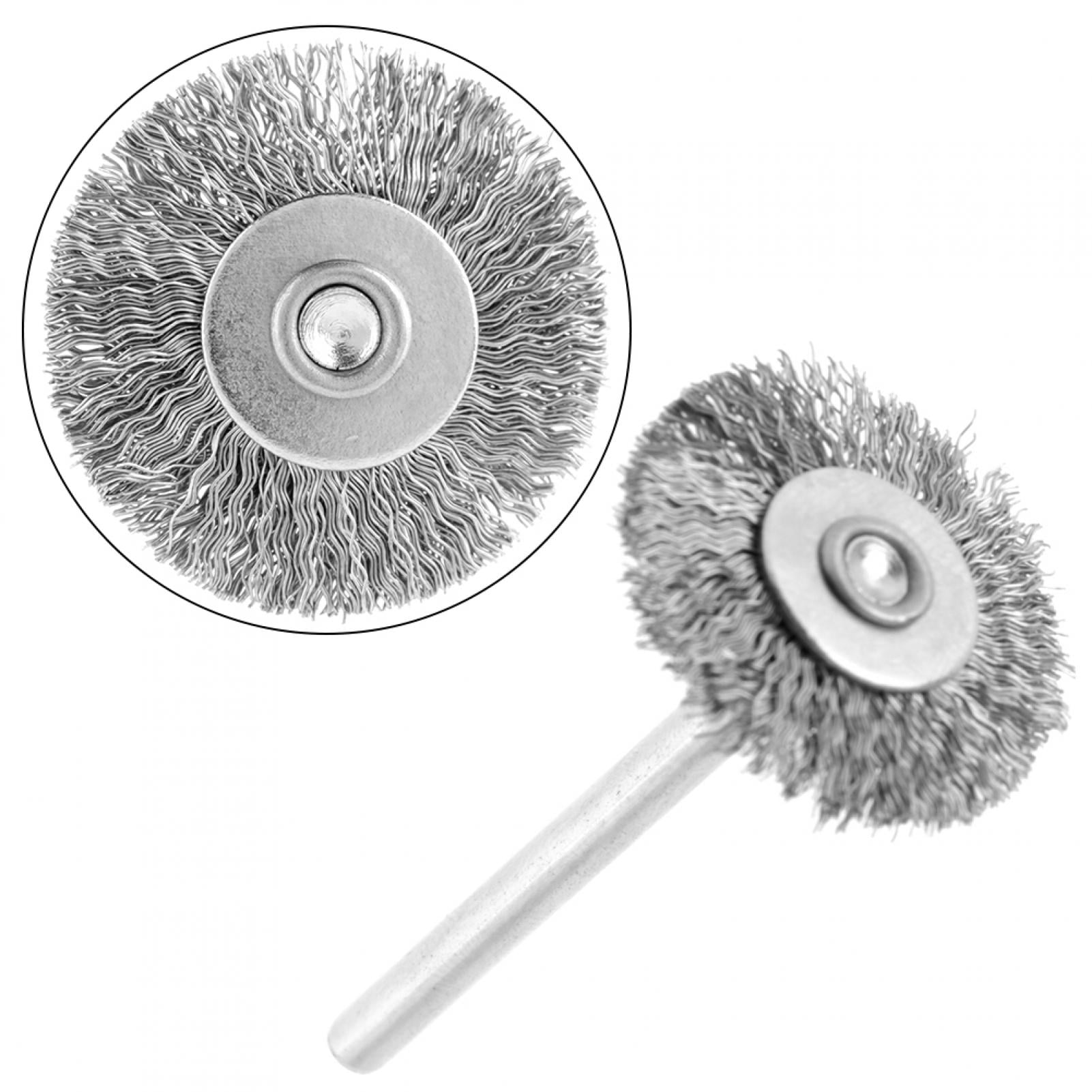 20 Pcs Rotary Tool 25mm Dia Gray Nylon Brush Polishing Wheel Polishers 
