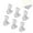 Silver, variant on 3 Pairs Earring Lifters, Hypoallergenic Secure Earring Backs for Droopy Ears, Adjustable Earring Backs for Heavy Earring Heavy Earrin