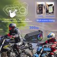 thumbnail image 2 of 2025 1/2x Intercomunicador con Bluetooth 5.3 para casco de motocicleta, impermeable, 300 m, altavoz, 2 of 5