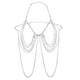 thumbnail image 1 of Collar de Arnés de Cadena de Cuerpo Sunnimix Imitación de cristal Brillante plata Cadena del pecho, 1 of 6
