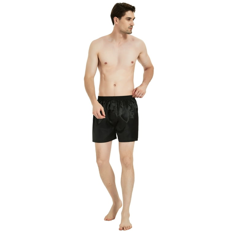 Onimisc Mens Silk Boxer Underwear Satin Boxers for men Sleep