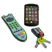 Kidz Delight Brand Tech Set Trio - Phone, Remote and Keys for Toddlers Ages 18 Months and up