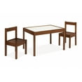 thumbnail image 3 of Olive & Opie Gibson 3-Piece Dry Erase Kids Table And Chair Set, Brown, 3 of 4