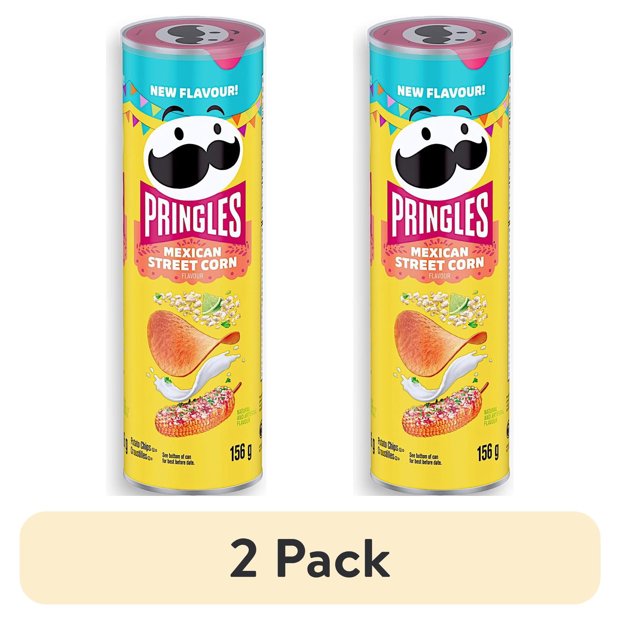 (2 pack) PRINGLES CRISPS MEXICAN STREET CORN 156G