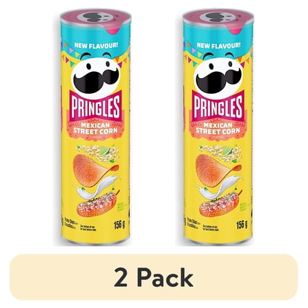 (2 pack) PRINGLES CRISPS MEXICAN STREET CORN 156G