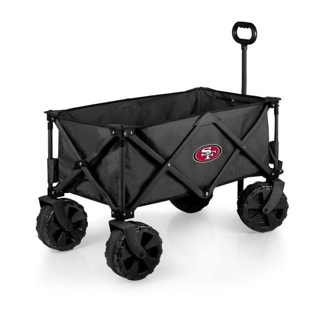PICNIC TIME NFL San Francisco 49ers Elite Edition Chariot d'Aventure Pliable avec Roues Tout-Terrain