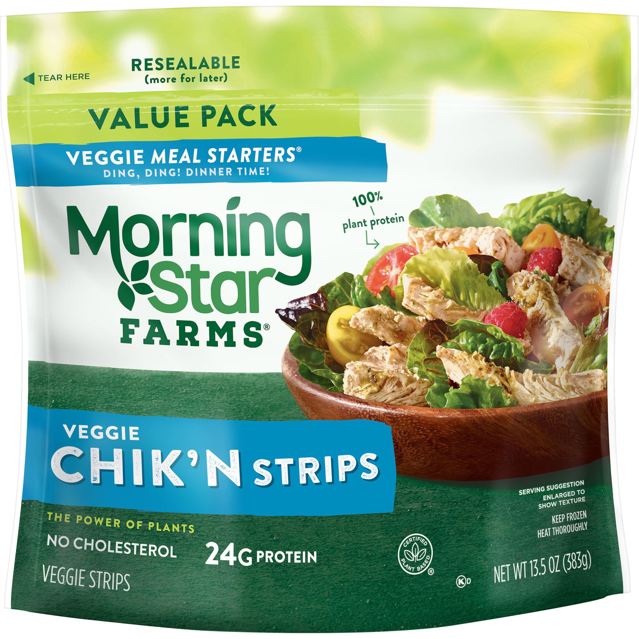 MorningStar Farms Meal Starters Original Meatless Chicken Strips, 13.5 oz (Frozen)