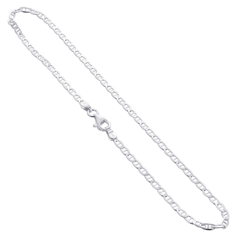 Gem Avenue 925 Sterling Silver link with 3mm Faceted Beads 9 to 10 inch Adjustable Anklet Ankle Bracelets For women