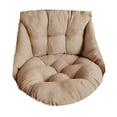 thumbnail image 4 of Cojín para silla colgante, suave, grueso, lavable, cojines para respaldo de silla de huevo colgante Marrón claro Zulema cojín del asiento, 4 of 8