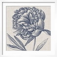 thumbnail image 2 of Art.com Indigo Floral on Linen II Art Print by Vision Studio, White Frame Wall Art, 21" x 21", 2 of 5