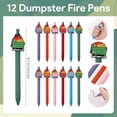 thumbnail image 3 of 12 Pcs Dumpster Fire Pens, Dumpster Fire Desk Accessories, Funny Pens Employee Appreciation Gifts Office Gifts for Coworkers Teachers Nurses Women Social Worker Team, 3 of 7