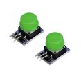 thumbnail image 1 of Táctil Interruptor Ruptura Tablero Botón Tecla Módulo 3P 3.3-5V Verde para Único-Chip Microordenador 2uds Unique Bargains relés electromecánicos, 1 of 4