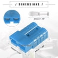 thumbnail image 6 of Unique Bargains 2 Set Universal 50A Auto Battery Quick Connector 6 to 12 Gauge Wire Harness Plug Kit Plastic Metal Blue, 6 of 6