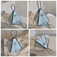 thumbnail image 4 of Triangle Crossbody Bag Personalized Shoulder Handbag with Drawstring Closure Convertible Carry Style Everyday Purse for Commuting Shopping Dating Travel Outdoor Use Home Outdoor Daily Carry, 4 of 7
