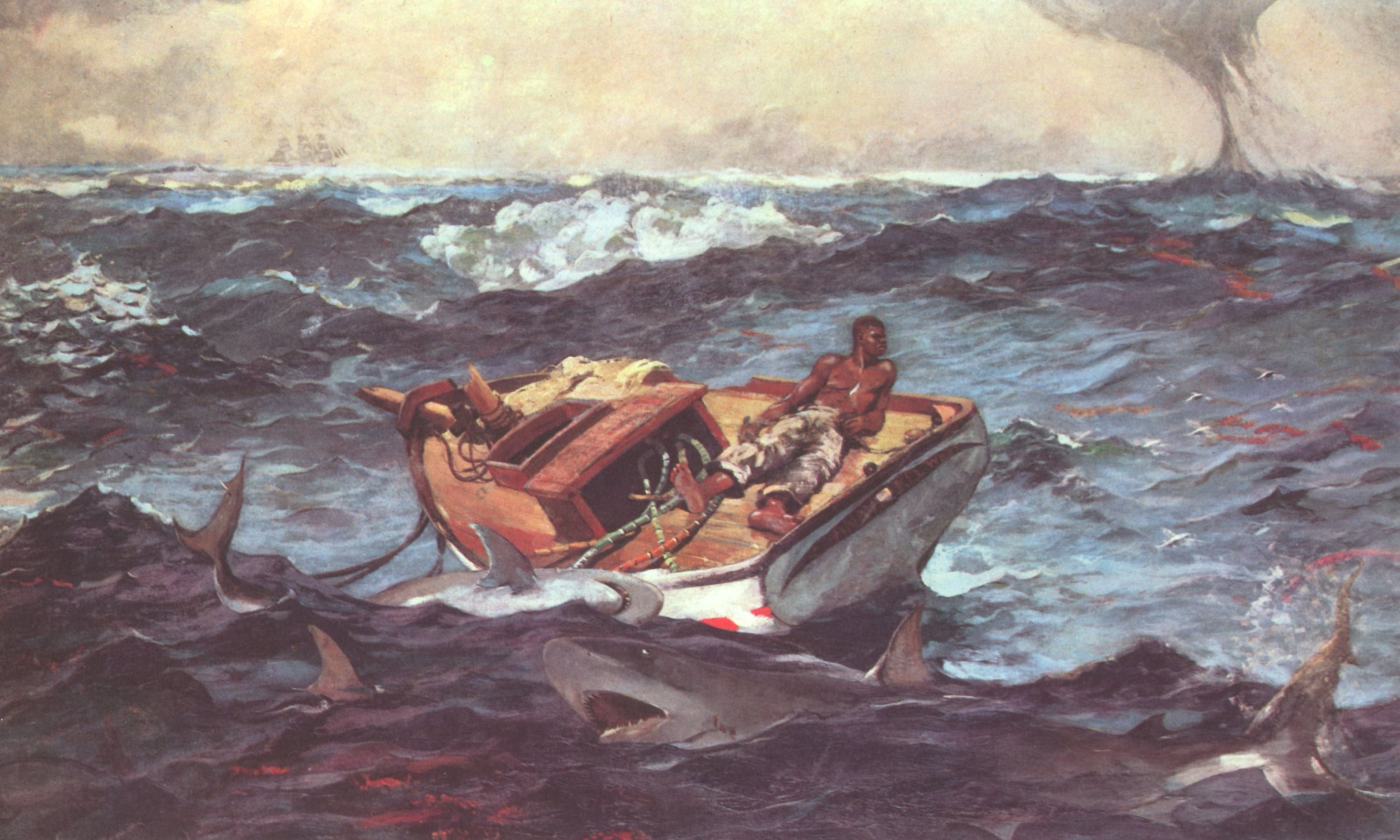 Homer, Winslow Gulf stream12 Inch BY 18 Inch Laminated