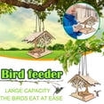 thumbnail image 3 of Pájaros De Madera, Contenedor De Semillas Colgante, Bandeja Para Pájaros Salvajes, Hogar, Jardín, Decoración De Árboles Kearding HA044679-04, 3 of 6