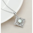 thumbnail image 6 of Celtic Knot Necklace for Women 925 Sterling Silver Cross Knot Pendant Birthstones Jewelry Birthday Gift for Her Wife Girlfriend Mom Daughter, 6 of 7