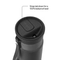 thumbnail image 4 of Contigo SnapSeal Leakproof Stainless Steel Reusable Water Bottle with Carrying Strap, Black/Silver, 16 oz, 4 of 7