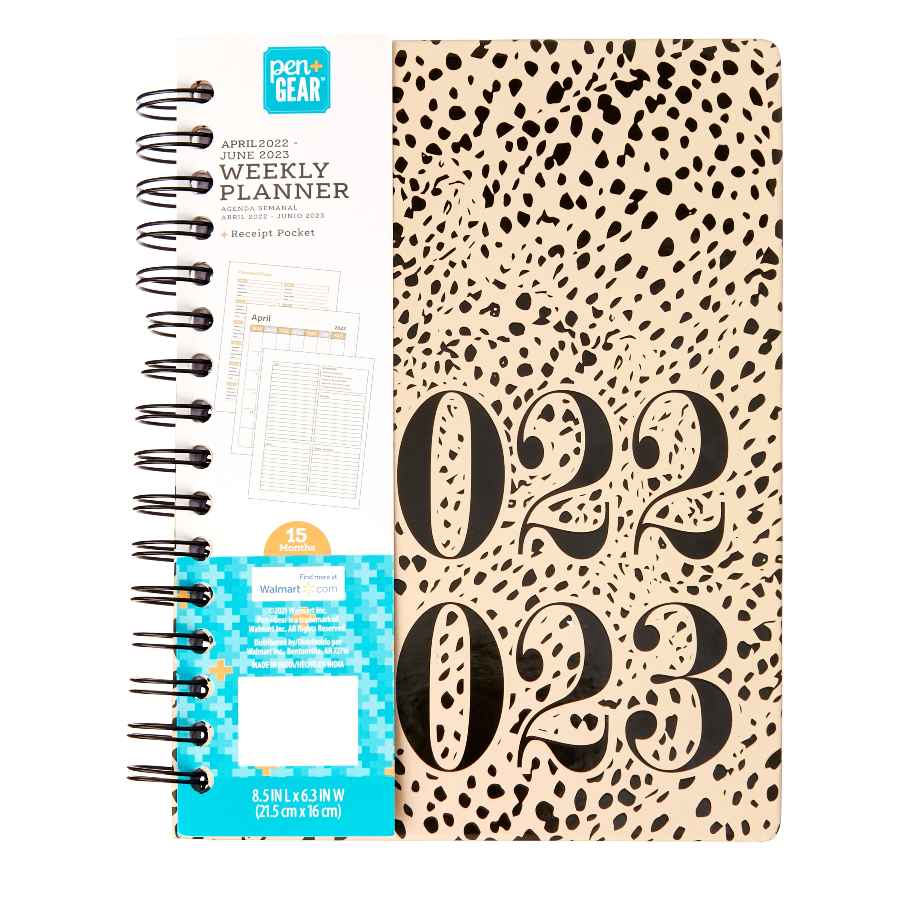 Pen+Gear Weekly Planner, April 2022- June 2023