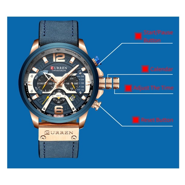 Curren 8329 Curren Marca De Reloj Reloj Curren 8329 Azul 44mm