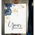 thumbnail image 2 of Darling Souvenir MADE WITH LOVE PersonalizedWelcomeBannerBlue Flowers,Custom Text Poster Party CollectionWelcomeSignGreat For Wedding, Birthday, Engagement Party- 18x12, 2 of 5