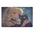 thumbnail image 2 of Blonde Hair Girl Highly Absorbent Polyester Doormat Anti-slip Anti-fouling Indoor Outdoor Entrance Welcome Mat 32×20in., 2 of 8